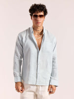 Load image into Gallery viewer, Ice Blue 60s Lea Linen Shirt