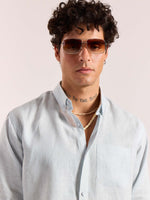 Load image into Gallery viewer, Ice Blue 60s Lea Linen Shirt