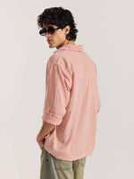 Load image into Gallery viewer, Salmon Pink Gauze Holiday Shirt