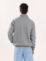 Load image into Gallery viewer, Grey Quarter-Zip Sweatshirt