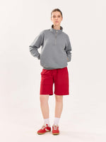 Load image into Gallery viewer, Grey Quarter-Zip Sweatshirt