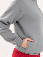 Load image into Gallery viewer, Grey Quarter-Zip Sweatshirt