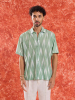 Load image into Gallery viewer, Mint Green Ikat Shirt