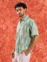 Load image into Gallery viewer, Mint Green Ikat Shirt