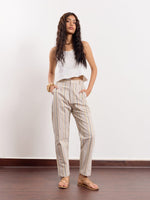 Load image into Gallery viewer, Striped Linen Trousers