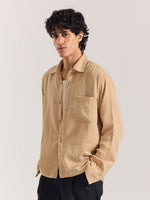 Load image into Gallery viewer, Beige Gauze Holiday Shirt