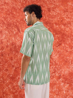 Load image into Gallery viewer, Mint Green Ikat Shirt