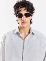 Load image into Gallery viewer, Relaxed Fit Black Striped Shirt