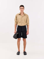 Load image into Gallery viewer, Black Trouser Shorts