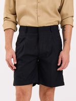 Load image into Gallery viewer, Black Trouser Shorts