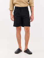 Load image into Gallery viewer, Black Trouser Shorts