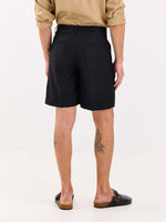 Load image into Gallery viewer, Black Trouser Shorts