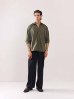 Load image into Gallery viewer, Khaki Green Poplin Shirt