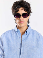 Load image into Gallery viewer, Blue Chambray Irish Linen Shirt