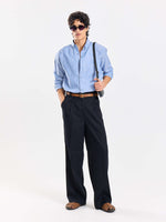 Load image into Gallery viewer, Blue Chambray Irish Linen Shirt