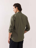 Load image into Gallery viewer, Khaki Green Poplin Shirt
