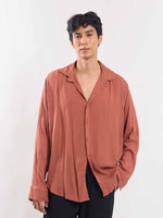 Load image into Gallery viewer, Rust Wrinkled Shirt