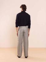 Load image into Gallery viewer, Grey Textured Baggy Fit Trousers