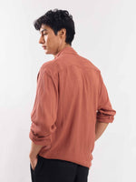 Load image into Gallery viewer, Rust Wrinkled Shirt