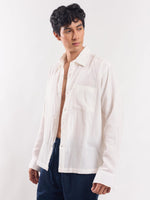 Load image into Gallery viewer, White Gauze Holiday Shirt