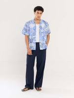Load image into Gallery viewer, Blue Mosaic Printed Shirt