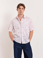 Load image into Gallery viewer, Lavender Striped Holiday Shirt