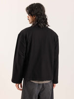 Load image into Gallery viewer, Black Loose Fit Cropped T-Shirt