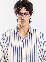 Load image into Gallery viewer, Striped Drape Shirt