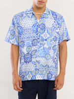 Load image into Gallery viewer, Blue Mosaic Printed Shirt