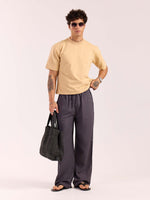 Load image into Gallery viewer, Dark Grey Linen Pull-on Pants