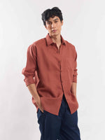 Load image into Gallery viewer, Red Linen Shirt