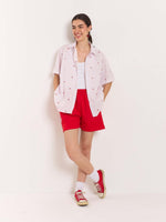 Load image into Gallery viewer, Lavender Striped Holiday Shirt