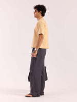 Load image into Gallery viewer, Dark Grey Linen Pull-on Pants