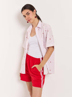 Load image into Gallery viewer, Lavender Striped Holiday Shirt