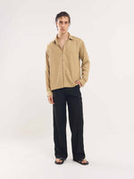 Load image into Gallery viewer, Sand Brown Drape Shirt