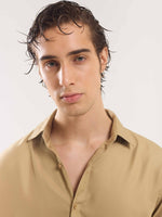 Load image into Gallery viewer, Sand Brown Drape Shirt