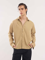 Load image into Gallery viewer, Sand Brown Drape Shirt