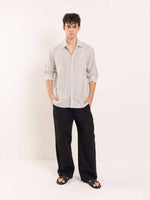 Load image into Gallery viewer, White Striped Linen Shirt