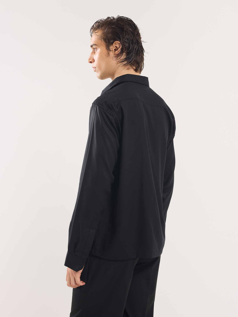 Black Drape Shirt