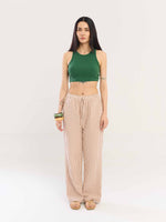 Load image into Gallery viewer, Brown Gingham Gauze Pull-on Pants