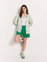 Load image into Gallery viewer, Multicolor Checked Holiday Shirt