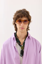Load image into Gallery viewer, Lilac Textured Drape Shirt