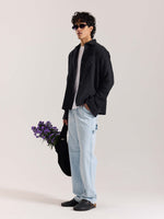 Load image into Gallery viewer, Black Gauze Holiday Shirt