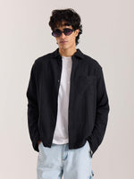 Load image into Gallery viewer, Black Gauze Holiday Shirt