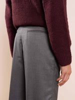 Load image into Gallery viewer, Dark Grey Textured Baggy Fit Trousers