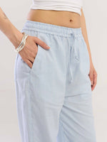 Load image into Gallery viewer, Blue Striped Cotton Pull-on Pants