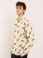Load image into Gallery viewer, Cheetah Printed Gauze Holiday Shirt