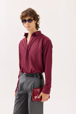 Load image into Gallery viewer, Wine Drape Shirt
