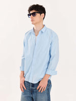 Load image into Gallery viewer, Powder Blue Poplin Shirt