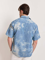 Load image into Gallery viewer, Star Embossed Denim - Cropped Shirt
